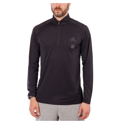 UNDEFEATED x adidas Running Half-Zip LS (Schwarz)