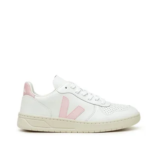 VEJA Pack WMNS V-10 Leather Extra White Petale (Weiß / Pink)
