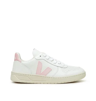 VEJA Pack WMNS V-10 Leather Extra White Petale (Weiß / Pink)