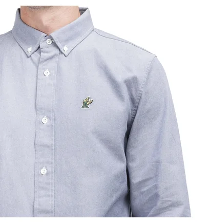 Aimé Leon Dore A-Wing Patch Oxford Shirt (Blau)