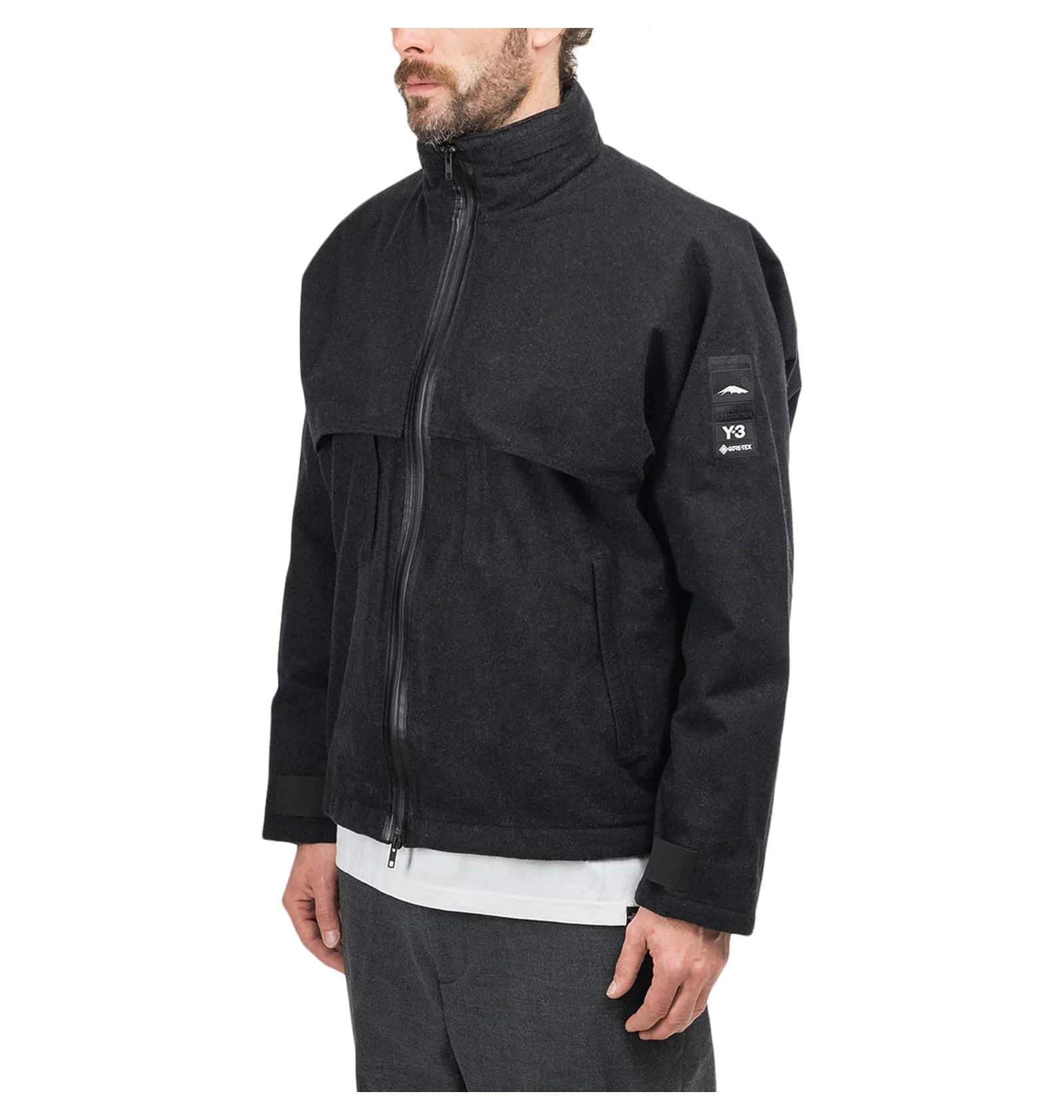 adidas Y-3 CH3 Melton Gore-Tex Jacket (Schwarz) - Allike Store
