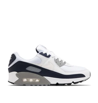 Nike Air Max 90 (Weiß / Grau / Dunkelnavy)