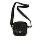 Stone Island Mussola Gommata Canvas Print Bumbag (Schwarz)
