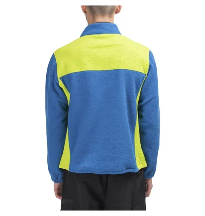 Stüssy Drift Diagonal Zip Pullover (Blau / Lime)