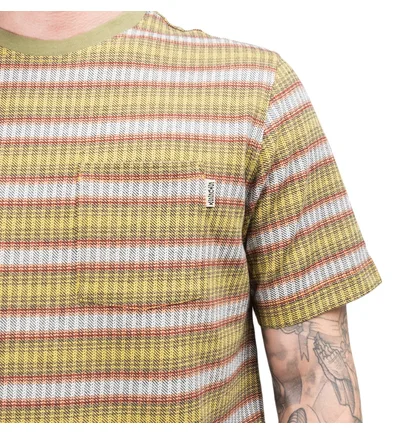 Stüssy Ombre Stripe Tee (Olive)