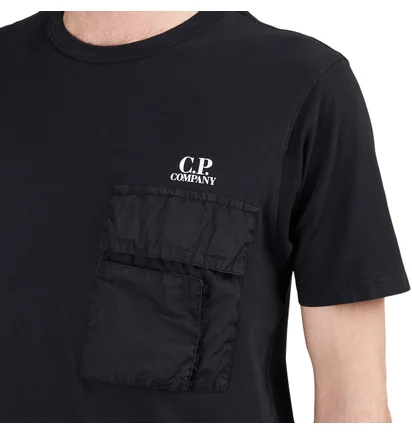 C.P. Company 20/1 Jersey Pocket T-Shirt (Schwarz)