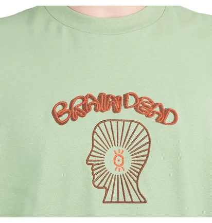 Brain Dead Oracle Pique Long Sleeve Shirt (Grün)