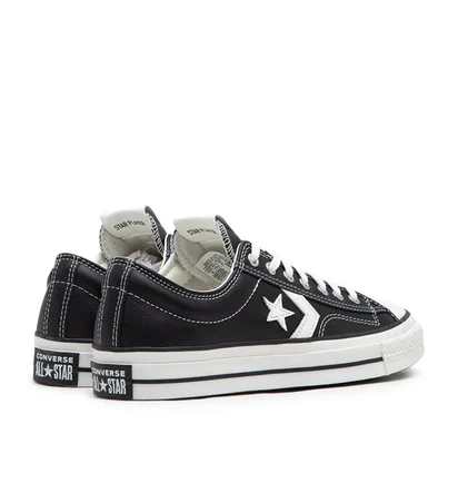 Converse Star Player 76 Fall Leather (Schwarz / Weiß)