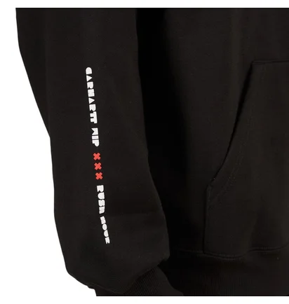 Carhartt WIP x Relevant Parties Hooded Rush Hour Sweatshirt (Schwarz / Weiß)