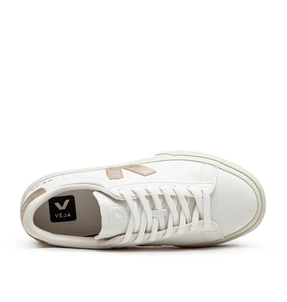 Veja WMNS Campo Chromefree Leather (Weiß / Bronze)