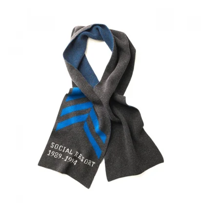 Han Kjobenhavn Scarf (Schwarz / Blau)