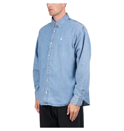 Carhartt WIP L/S Lucas Shirt (Blau)