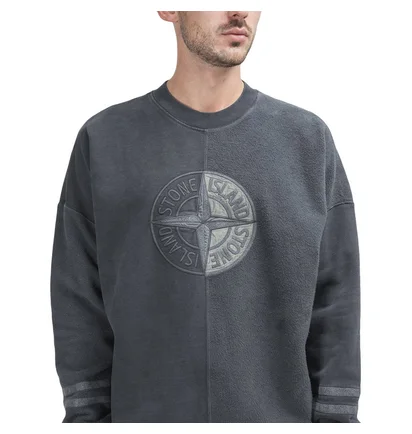 Stone Island DYE Treatment Sweat Shirt (Schwarz)