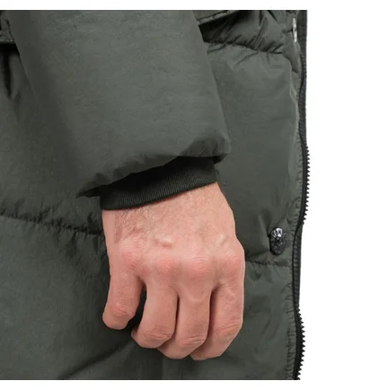 Stone Island Garment Dyed Crinkle Reps NY Down Jacket (Dunkelgrün)