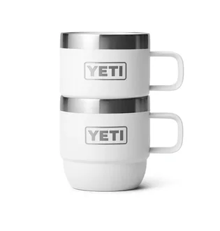 Yeti Rambler 6oz (177ml) Stackable Mugs (Weiß / Silber)