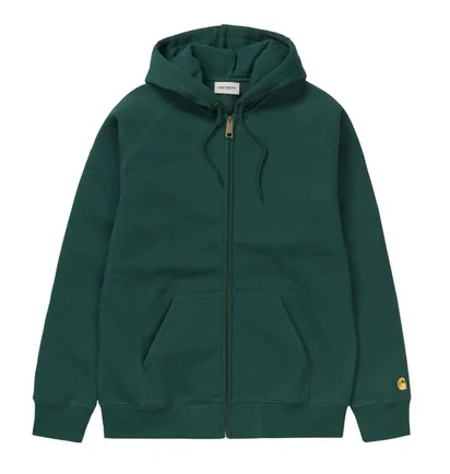 Carhartt WIP Hooded Chase Jacket (Dunkelgrün)
