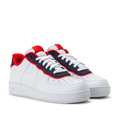 Nike Air Force 1 '07 LV8 1 (Weiß / Rot / Obsidian)