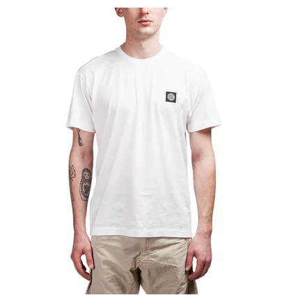 Stone Island Small Logo Patch T-Shirt (Weiß)