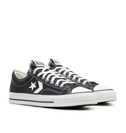 Converse Star Player 76 Fall Leather (Schwarz / Weiß)