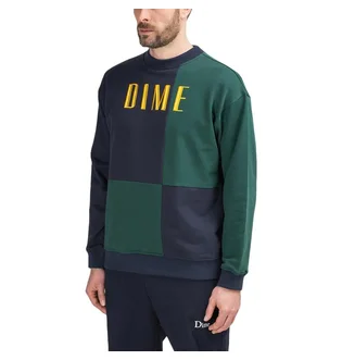 Dime Block Terry Crewneck (Navy / Grün)