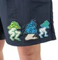 Brain Dead Mushroom Patch Nylon Beach Short (Navy)