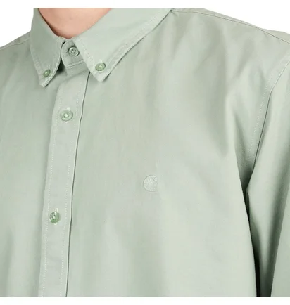 Carhartt WIP Longsleeve Bolton Shirt (Minzgrün)