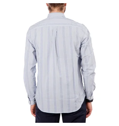Norse Projects Osvald Seersucker (Blau)