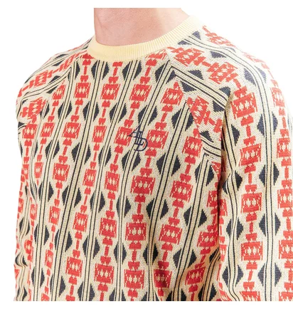 Aimé Leon Dore Carpet Knit Crewneck (Gelb / Rot)