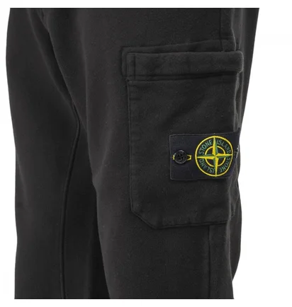Stone Island Garment Dyed Cargo Sweatpant (Schwarz)