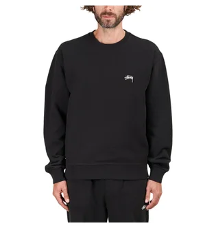 Stüssy Stock Logo Crew (Schwarz)