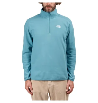 The North Face 100 Glacier 1/4 ZIP Fleece Pullover (Blau)