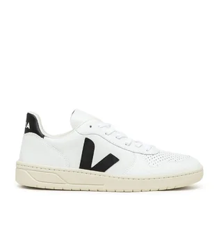 Veja V-10 Leather (Weiß / Schwarz)