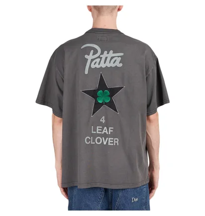 Converse x Patta Four-Leaf Clover Short Sleeve Shirt (Grau)