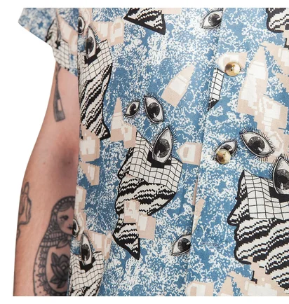 Brain Dead Hawaiian Shirt (Blau)