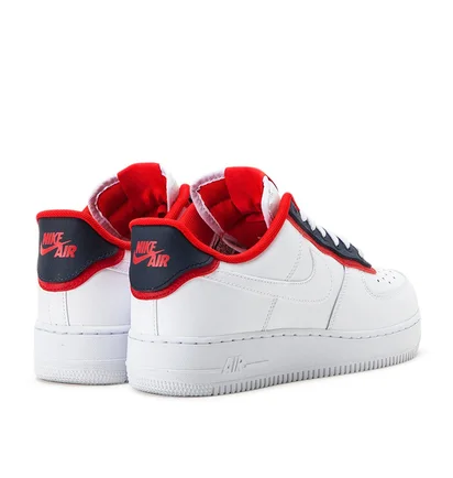 Nike Air Force 1 '07 LV8 1 (Weiß / Rot / Obsidian)