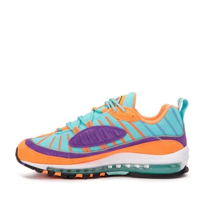 Nike Air Max 98 QS 'Cone' (Türkis / Violet / Orange)