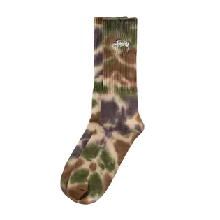 Stüssy Tie Dye Socks (Lila / Grün / Braun)