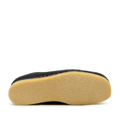 Clarks Originals Wallabees Black Raffia (Schwarz)