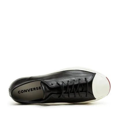 Converse Jack Purcell Leather OX (Schwarz / Weiß)