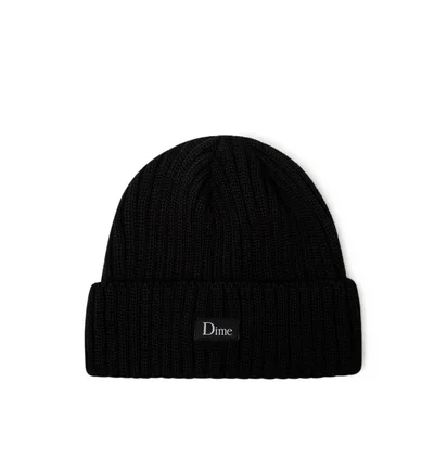 Dime Classic Rib Beanie (Schwarz)