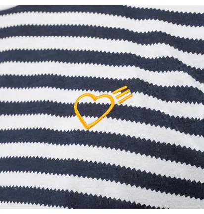 adidas X Human Made LSL Tee (Blau / Weiß)