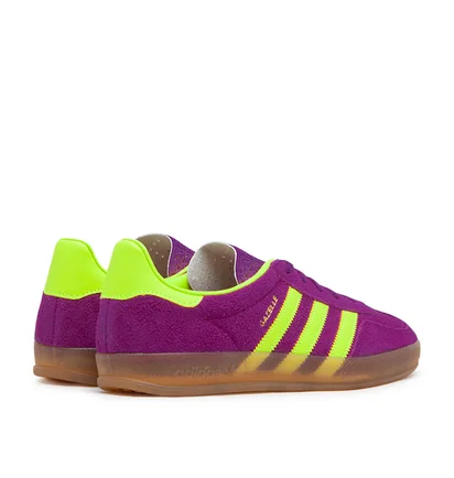 adidas Wmns Gazelle Indoor (Lila / Neongelb)