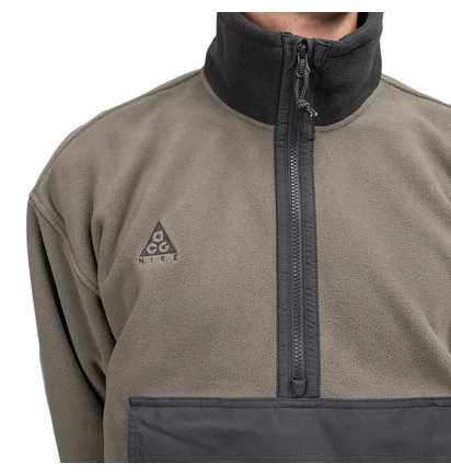 Nike ACG Polar Half Zip Anorak (Olive / Schwarz)