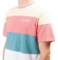 Aimé Leon Dore Striped Ribbed Collar Tee (Creme)