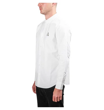 Aimé Leon Dore Floral Logo Classic Oxford Shirt (Weiß)