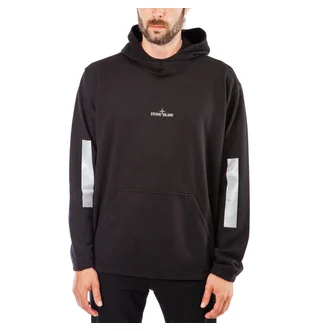 Stone Island Reflective Hoodie (Schwarz)