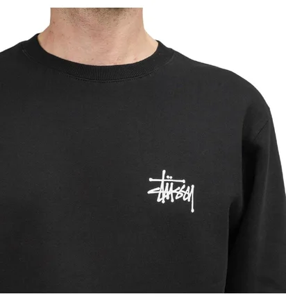 Stüssy Basic Crewneck (Schwarz)