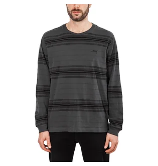 Stüssy Travis LS Crew (Dunkelgrau)