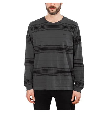 Stüssy Travis LS Crew (Dunkelgrau)