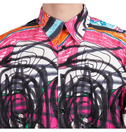 Sex Skateboards Mess Button Up Shirt (Multi)
